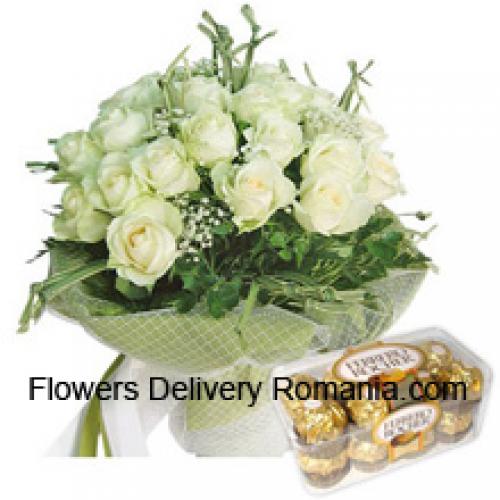 19 Roses with Yummy 16 Pcs Ferrero Rochers