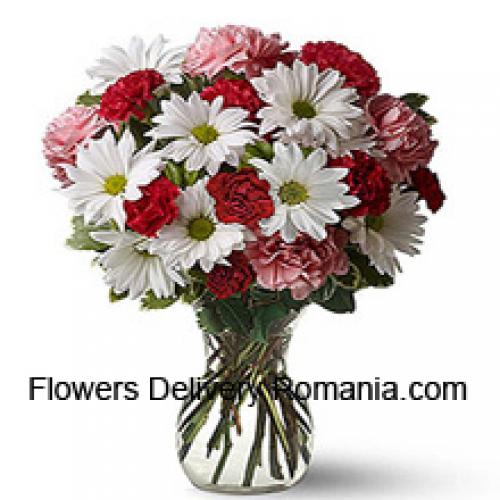 Cute 25 Carnations and Gerberas