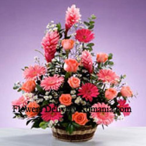 Assorted Stems Flower Basket