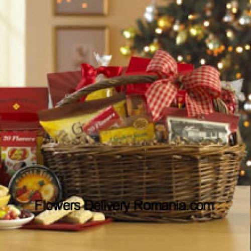 Basket Filled with Snacks